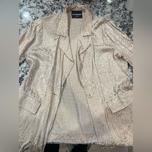 Kittenish animal print blazer